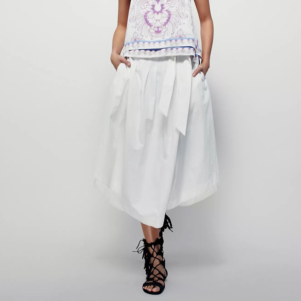 Free People Riptide midi skirt - ivory